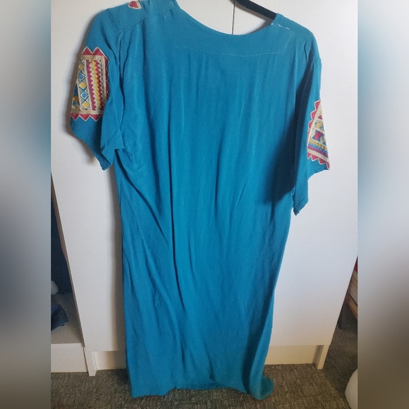 H.W. BRSY Boho Tasseled Cotton Dress - Picture 2 of 5